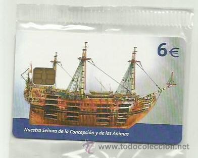 Cartes T&eacute;l&eacute;phoniques de collection: TARJETA TELEFONICA ESPA&Ntilde;A - BARCO N&ordf;S&ordf; DE LA CONCEPCION (PRECINTO ORIGI) REF: 03-0022E VALOR FACIAL
