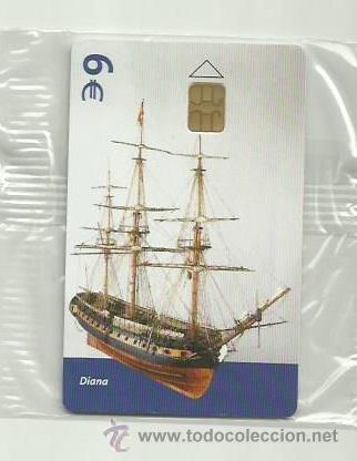 Cartes T&eacute;l&eacute;phoniques de collection: TARJETA TELEFONICA ESPA&Ntilde;A - BARCO DIANA (PRECINTO ORIGINAL) REF: 03-0023E VALOR FACIAL