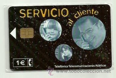 Cartes T&eacute;l&eacute;phoniques de collection: TARJETA TELEFONICA ESPA&Ntilde;A - SERVICIO AL CLIENTE (PRECINTO ORIGINAL) REF: 02-0032C VALOR FACIAL