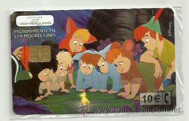 Cartes T&eacute;l&eacute;phoniques de collection: TARJETA TELEFONICA ESPA&Ntilde;A - PETER PAN Y SUS AMIGOS (PRECINTO ORIGINAL) REF: 02-0034C VALOR FACIAL