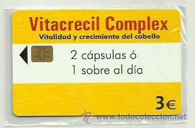 Cartes T&eacute;l&eacute;phoniques de collection: TARJETA TELEFONICA ESPA&Ntilde;A - VITACRECIL COMPLEX (PRECINTO ORIGINAL) REF: 03-0028C VALOR FACIAL
