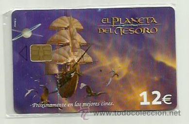 Cartes T&eacute;l&eacute;phoniques de collection: TARJETA TELEFONICA ESPA&Ntilde;A - EL PLANETA DEL TESORO  (PRECINTO ORIGINAL) REF: 03-0029E VALOR FACIAL