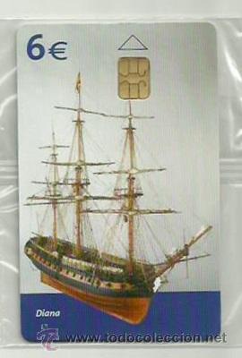 Cartes T&eacute;l&eacute;phoniques de collection: TARJETA TELEFONICA ESPA&Ntilde;A - BARCO DIANA (PRECINTO ORIGINAL) REF: 03-0039E VALOR FACIAL