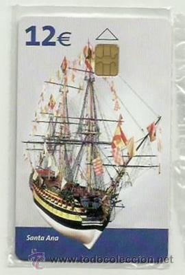 Cartes T&eacute;l&eacute;phoniques de collection: TARJETA TELEFONICA ESPA&Ntilde;A - BARCO SANTA ANA (PRECINTO ORIGINAL) REF: 03-0045E VALOR FACIAL