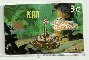 Cartes T&eacute;l&eacute;phoniques de collection: TARJETA TELEFONICA ESPA&Ntilde;A - KAA DISNEY (PRECINTO ORIGINAL) REF: 03-0042C VALOR FACIAL