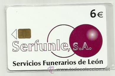 Cartes T&eacute;l&eacute;phoniques de collection: TARJETA TELEFONICA ESPA&Ntilde;A - SERFUNLE LEON (PRECINTO ORIGINAL) REF: 04-0006C VALOR FACIAL