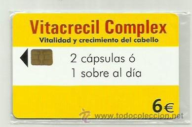 Cartes T&eacute;l&eacute;phoniques de collection: TARJETA TELEFONICA ESPA&Ntilde;A - VITACRECIL COMPLEX  (PRECINTO ORIGINAL) REF: 04-0009C VALOR FACIAL