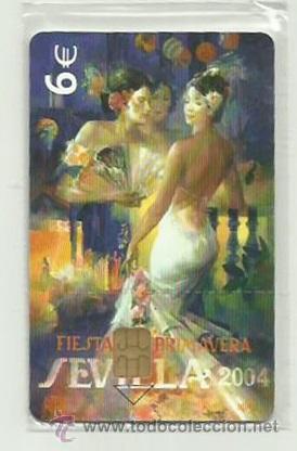 Carte telefoniche di collezione: TARJETA TELEFONICA ESPA&Ntilde;A - FIESTAS DE SEVILLA (PRECINTO ORIGINAL) REF: 04-0014C VALOR FACIAL