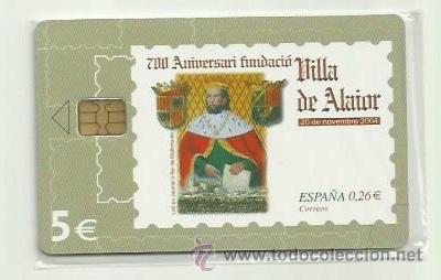 Carte telefoniche di collezione: TARJETA TELEFONICA ESPA&Ntilde;A - VILLA DE ALAIOR (PRECINTO ORIGINAL) REF: 04-0019E VALOR FACIAL