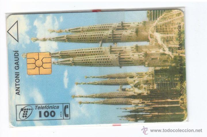 Carte telefoniche di collezione: ESPA&Ntilde;A TT TARJETA TELEFONICA SAGRADA FAMILIA GAUDI NUEVA CON PRECINTO e89