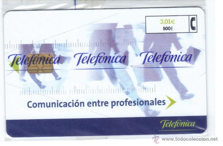 Collection telephone cards: ESPA&Ntilde;A TT TARJETA TELEFONICA COMUNICACIONES NUEVA CON PRECINTO 2001