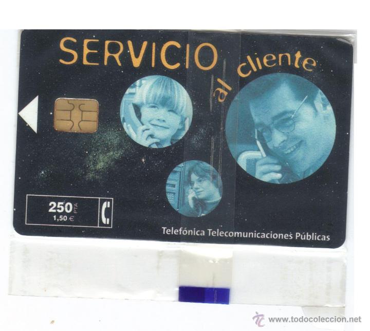 Carte telefoniche di collezione: ESPA&Ntilde;A TT TARJETA TELEFONICA SERVICIO AL CLIENTE 2001 NUEVA CON PRECINTO P-451 e89