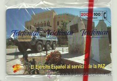 Carte telefoniche di collezione: TARJETA TELEFONICA ESPA&Ntilde;A - EJERCITO - (EN PRECINTO ORIGINAL) REF 01-0023-C (VALOR FACIAL)
