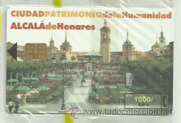 Carte telefoniche di collezione: TARJETA TELEFONICA ESPA&Ntilde;A - ALCALA DE HENARES -EN PRECINTO ORIGINAL) REF: 01-0044B (VALOR FACIAL)
