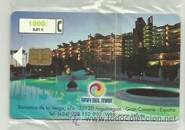 Carte telefoniche di collezione: TARJETA TELEFONICA ESPA&Ntilde;A - ANFI DE MAR NOCHE - (EN PRECINTO ORIGINAL) REF: 01-0047B (VALOR FACIAL)