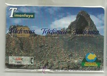 Carte telefoniche di collezione: TARJETA TELEFONICA ESPA&Ntilde;A - TIMANFAYA - (EN PRECINTO ORIGINAL) REF: 01-0052C (VALOR FACIAL)
