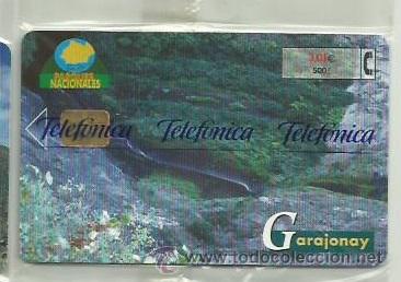 Carte telefoniche di collezione: TARJETA TELEFONICA ESPA&Ntilde;A - GARAJONAY - (EN PRECINTO ORIGINAL) REF: 01-0053C (VALOR FACIAL)
