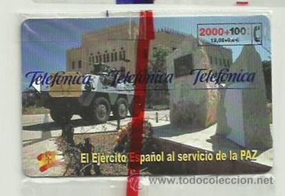 Carte telefoniche di collezione: TARJETA TELEFONICA ESPA&Ntilde;A - EJERCITO - (EN PRECINTO ORIGINAL) REF: 01-0059C (VALOR FACIAL)