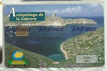 Carte telefoniche di collezione: TARJETA TELEFONICA - ARCHIPIELAGO DE LA CABRERA -EN PRECINTO ORIGINAL REF: 01-0075C (VALOR FACIAL)