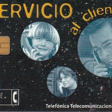 Tarjetas telefónicas de colección: ESPAÑA. SERVICIO AL CLIENTE. TELEFÓNICA TELECOMUNICACIONES PÚBLICAS. 250 PESETAS.