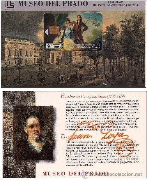 Carte telefoniche di collezione: ESPA&Ntilde;A FOLDER CON TARJETA TELEFONICA NUEVO TT 100 PESETAS GOYA VER DETALLE e89