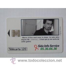 Sammlung von Telefonkarten: TARJETA TELEFONICA TELECARTE 120 CAMPA&Ntilde;A CONTRA EL SIDA HIV 1995