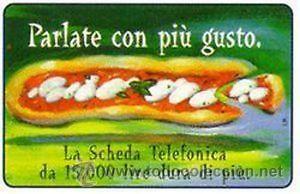 Sammlung von Telefonkarten: TARJETA TELEFONICA ITALIA TT 5000 LIRE PARLATE CON PIU GUSTO
