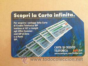 Sammlung von Telefonkarten: TARJETA TELEFONICA ITALIA 5000 LIRE TT SCOPRI LA CARTA INFINITA