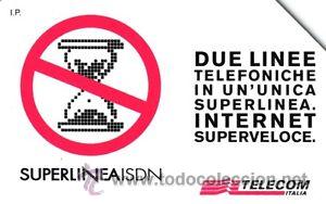 Sammlung von Telefonkarten: TARJETA TELEFONICA ITALIA 10000 LIRE TT SUPERLINEA ISDN