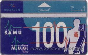 Sammlung von Telefonkarten: TARJETA TELEFONICA BELGICA TT BELGACOM 20 SAMU MUG