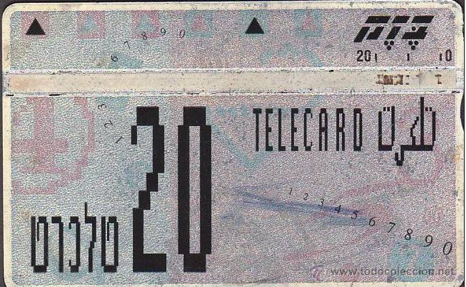 Sammlung von Telefonkarten: TARJETA TELEFONICA ISRAEL 20 TELECARD TT