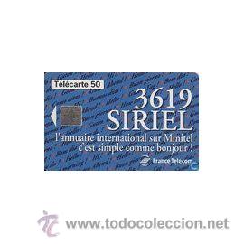 Sammlung von Telefonkarten: TARJETA TELEFONICA TELECARTE 50 TT 3619 SIRIEL