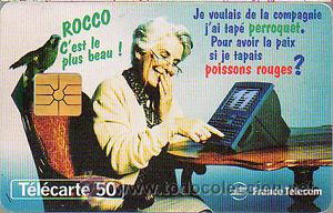 Sammlung von Telefonkarten: TARJETA TELEFONICA TELECARTE 50 TT ROCCO TELECOM FRANCIA