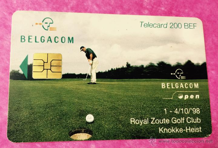 Carte telefoniche di collezione: Tarjeta telef&oacute;nica de B&eacute;lgica - Royal Zoute Golf Club - A&ntilde;o 1998