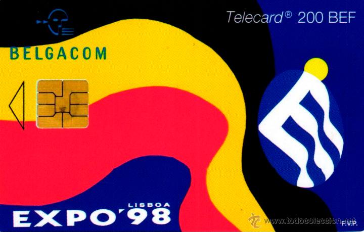 Carte telefoniche di collezione: CP-14 SCHEDA TELEFONICA PHONECARD BELGIO BELGIUM EXPO '98 tarjeta telefono expo 1998 lisboa 98