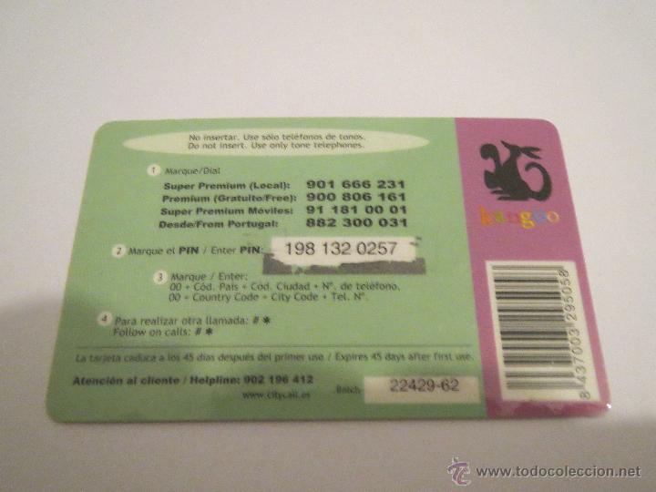 Tarjetas telef&oacute;nicas de colecci&oacute;n: TARJETA TELEFONICA KANGOO - Foto 2