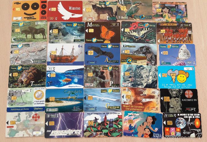 Tarjetas telef&oacute;nicas de colecci&oacute;n: 30 TARJETAS DE TELEF&Oacute;NICA ESPA&Ntilde;A