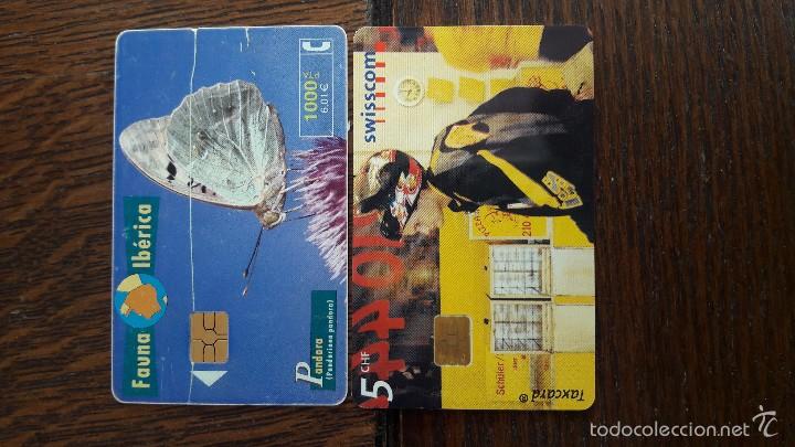 Tarjetas telef&oacute;nicas de colecci&oacute;n: tarjeta antigua de telefonos usada , telefonicas .