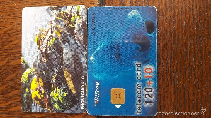 Tarjetas telef&oacute;nicas de colecci&oacute;n: tarjeta antigua de telefonos usada , telefonicas .