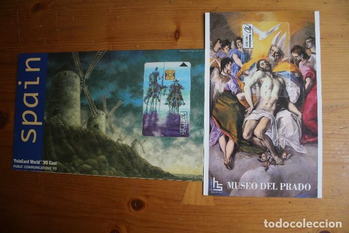 Cartes T&eacute;l&eacute;phoniques de collection: LOTE 2 FOLDER EL QUIJOTE Y EL MUSEO DEL PRADO