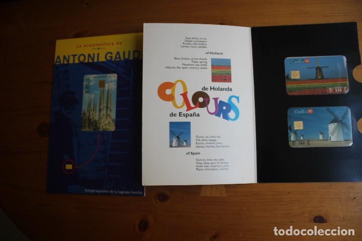 Cartes T&eacute;l&eacute;phoniques de collection: LOTE 2 FOLDER MOLINBO HOLANDES Y GUADI