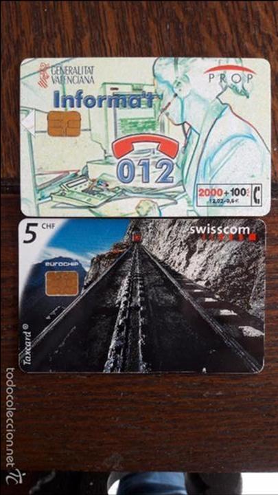 Cart&otilde;es de telefone de cole&ccedil;&atilde;o: tarjeta antigua de telefonos usada , telefonicas .