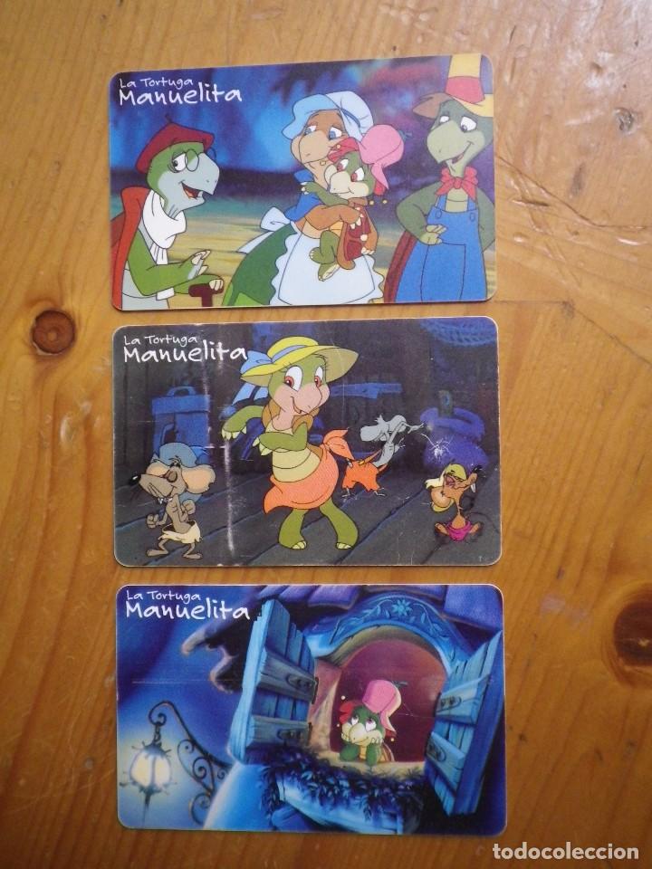 Collection telephone cards: 3 TARJETAS TELEFONICA LA TORTUGA MANUELITA  05-99