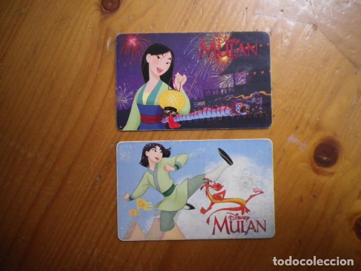 Collection telephone cards: 2 TARJETAS TELEFONICA DISNEY  MIULAN  05 - 98