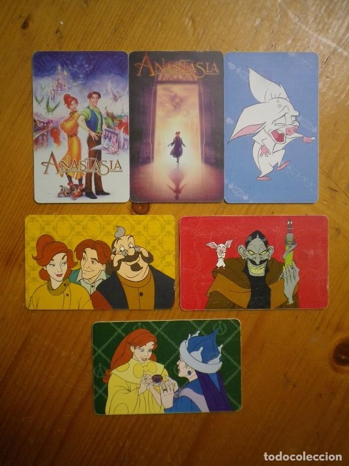 Collection telephone cards: 6 TARJETAS TELEFONICA TELECOM  ANASTASIA  12-97