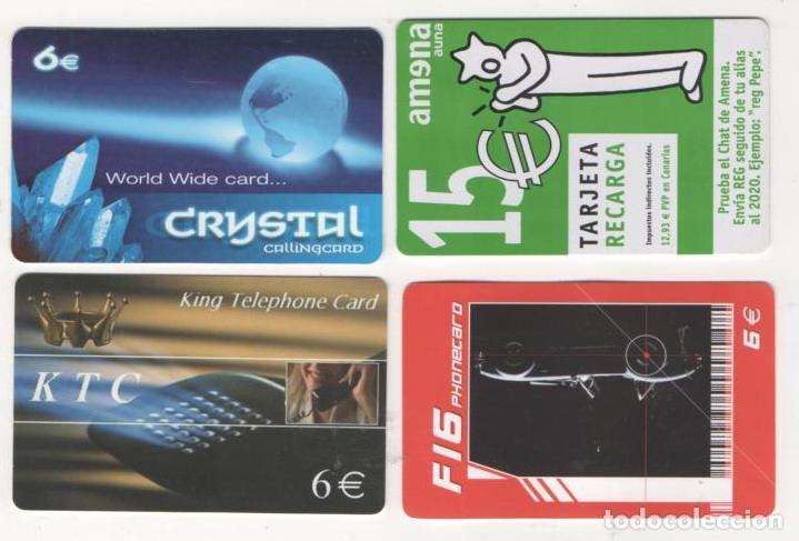 Collection telephone cards: (TC-12) LOTE DE CUATRO (4) TARJETAS TELEFONICA INTERNACIONALES PHONE CARD