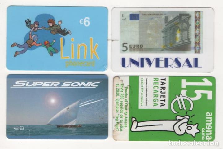 Collection telephone cards: (TC-12) LOTE DE CUATRO (4) TARJETAS TELEFONICA INTERNACIONALES PHONE CARD