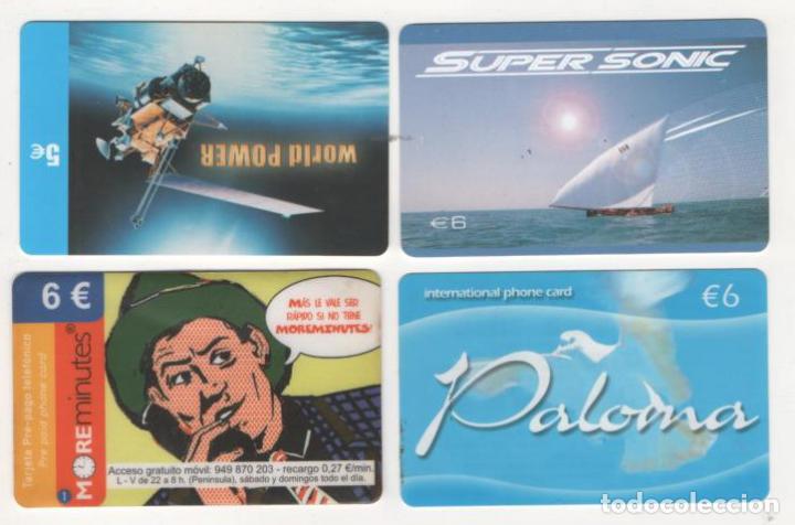 Collection telephone cards: (TC-12) LOTE DE CUATRO (4) TARJETAS TELEFONICA INTERNACIONALES PHONE CARD