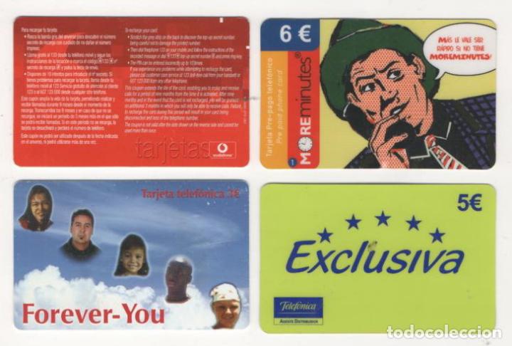 Collection telephone cards: (TC-12) LOTE DE CUATRO (4) TARJETAS TELEFONICA INTERNACIONALES PHONE CARD