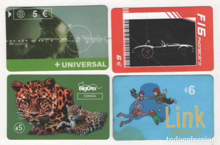 Collection telephone cards: (TC-12) LOTE DE CUATRO (4) TARJETAS TELEFONICA INTERNACIONALES PHONE CARD